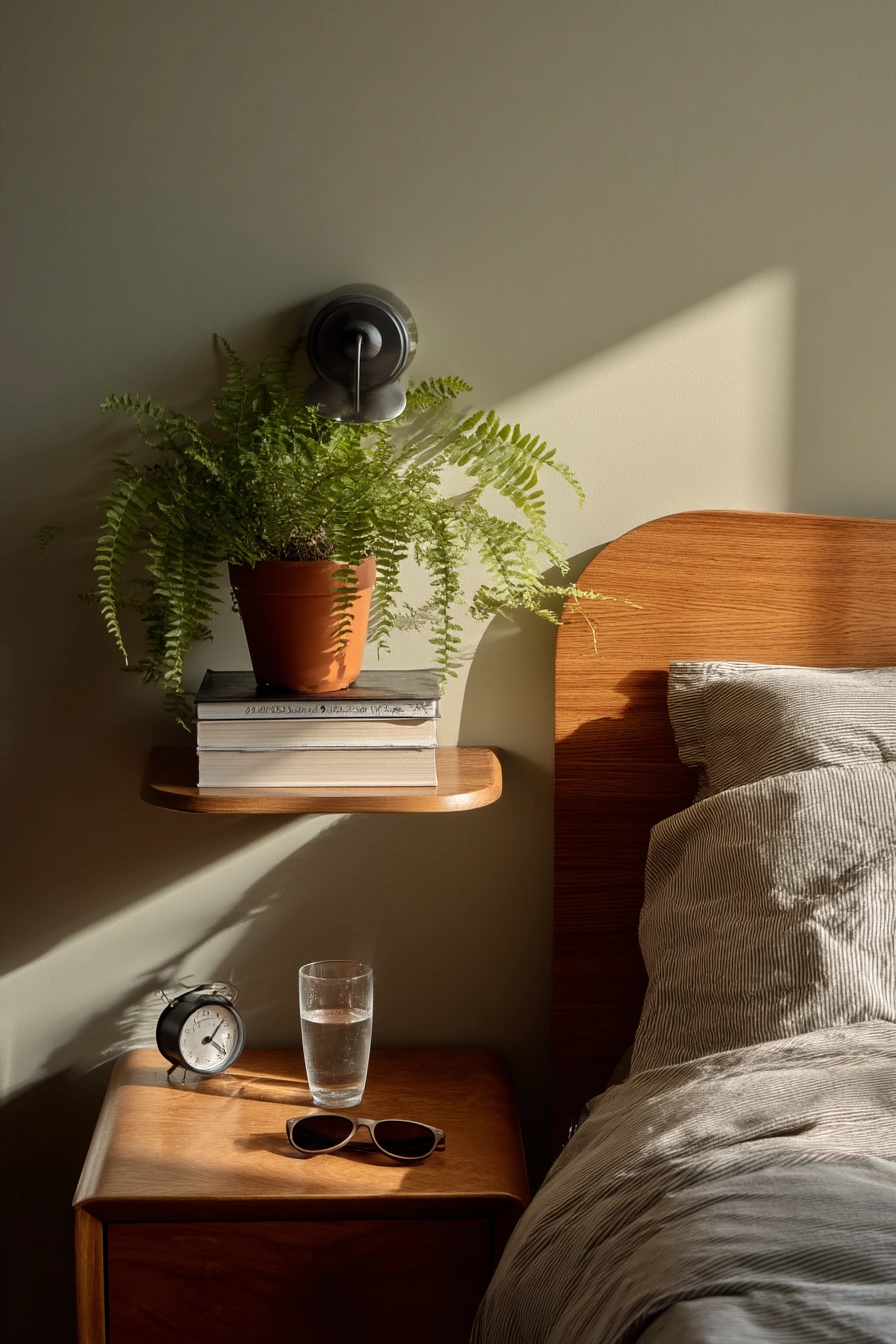 Small Space 60s Bedroom Nook