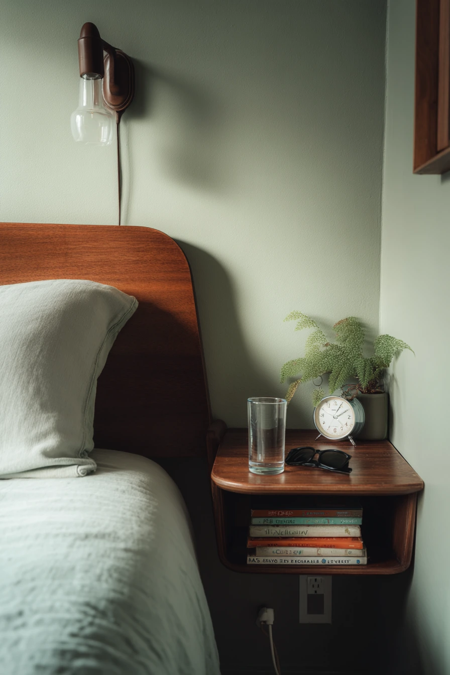 Small Space 60s Bedroom Nook