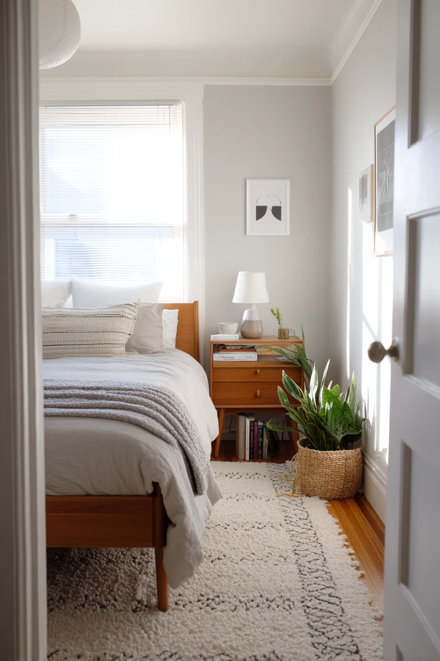 Rental Bedroom With Easy Vintage Layering