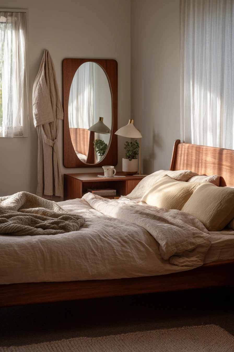 Quiet Wellness Bedroom With 60s Calm