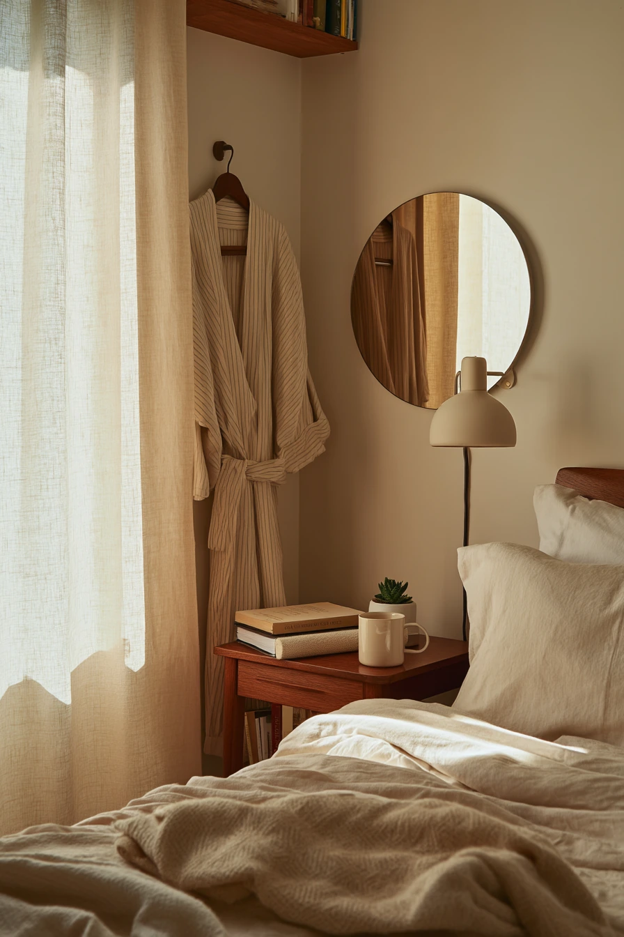 Quiet Wellness Bedroom With 60s Calm