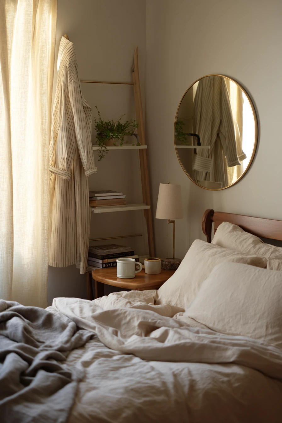 Quiet Wellness Bedroom With 60s Calm