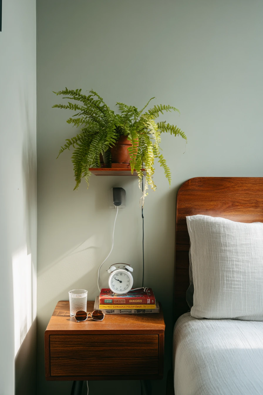 Small Space 60s Bedroom Nook