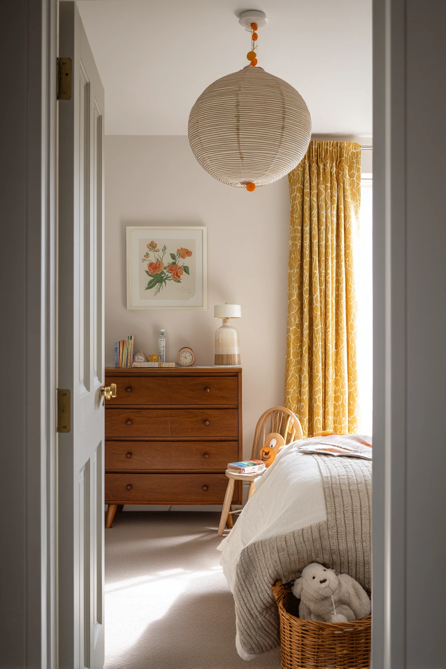 Family Bedroom With 70s Warmth