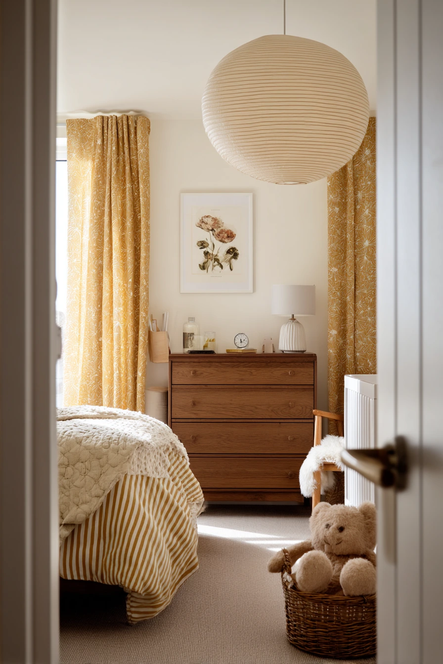 Family Bedroom With 70s Warmth