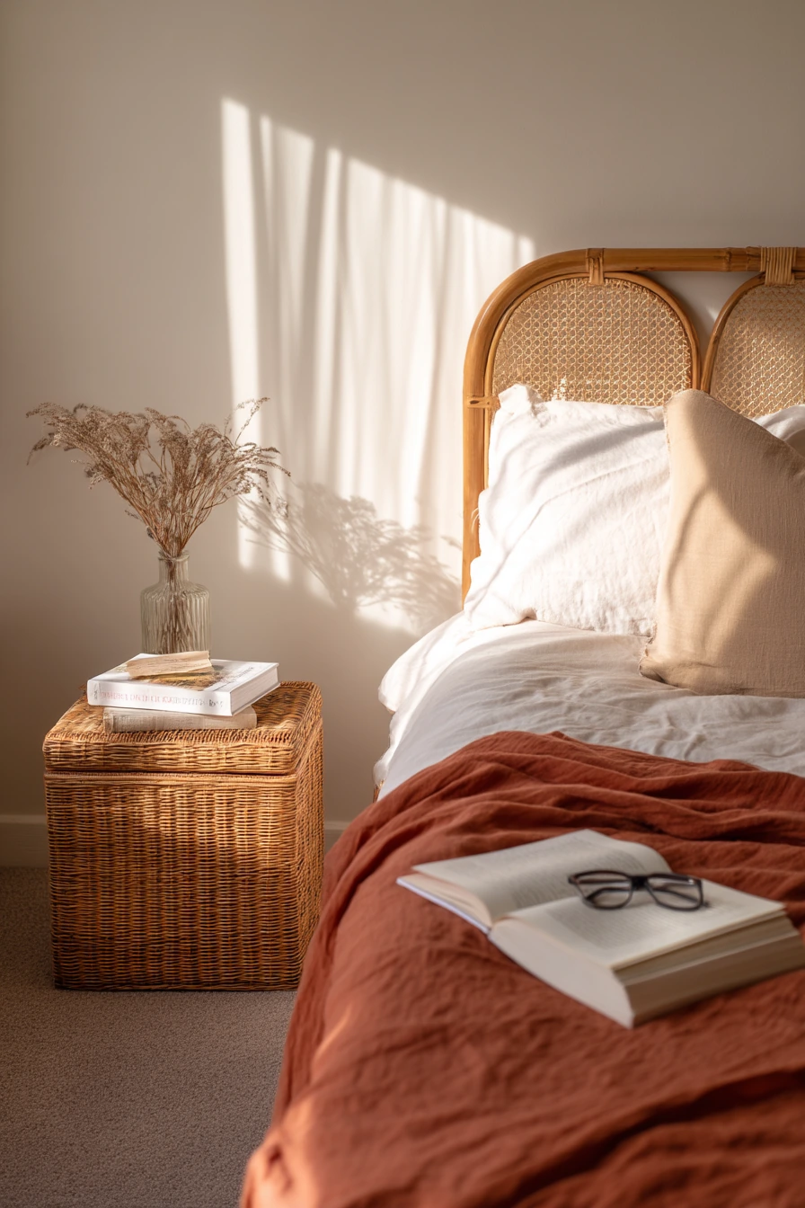 70s Guest Bedroom With Hotel-Calm Ease