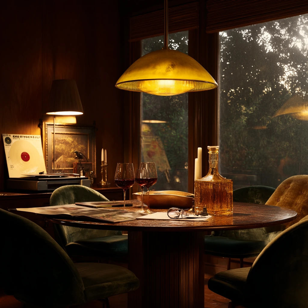 Moody Evening Dinner Setting