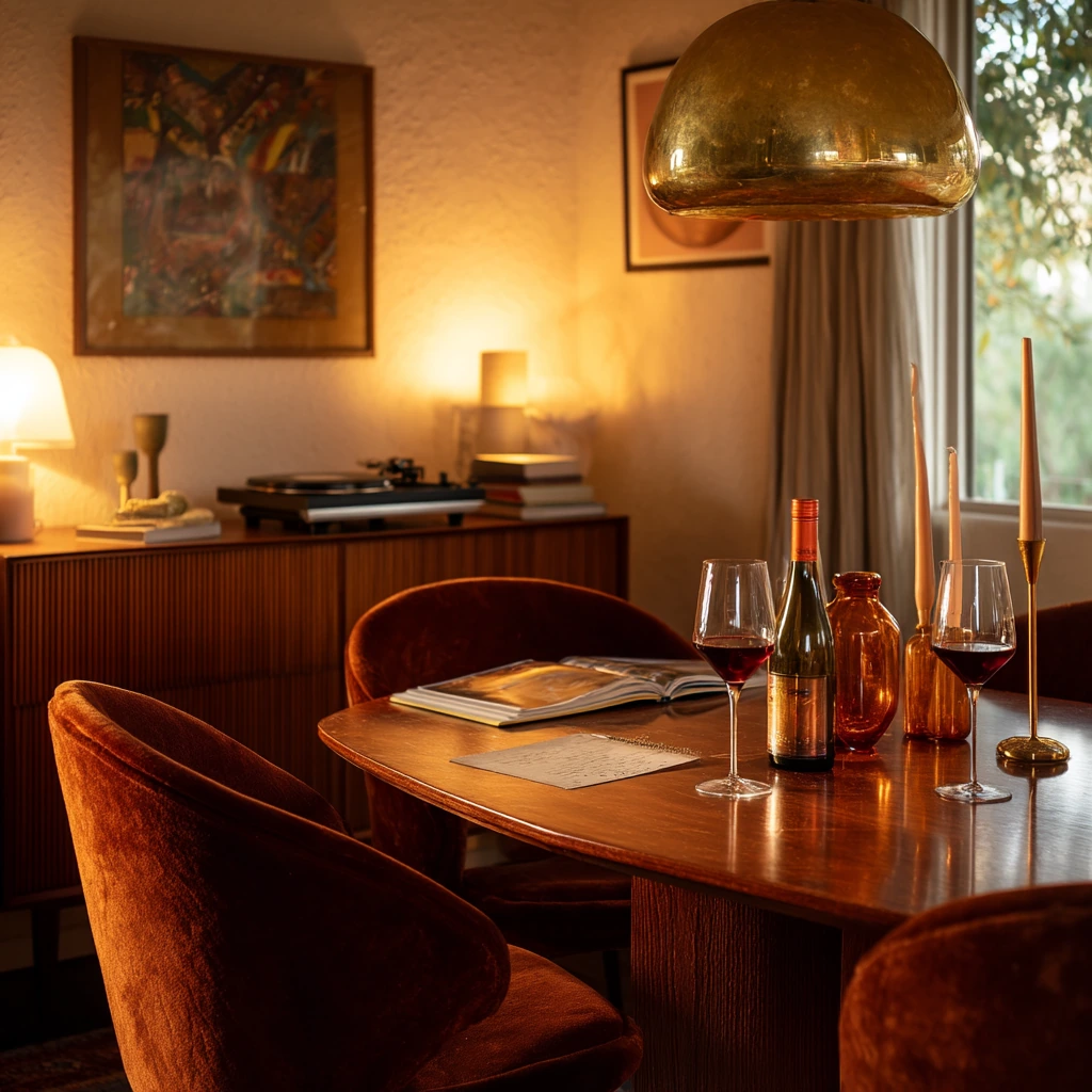 Moody Evening Dinner Setting