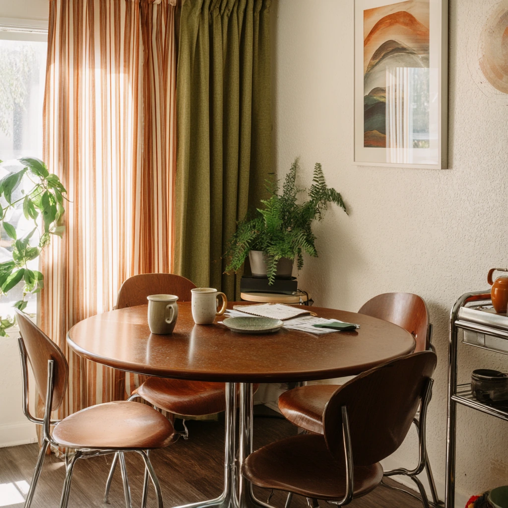 Small Apartment 70s Dining Corner