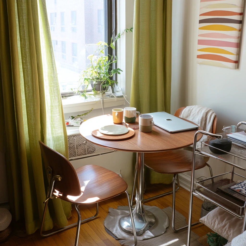 Small Apartment 70s Dining Corner