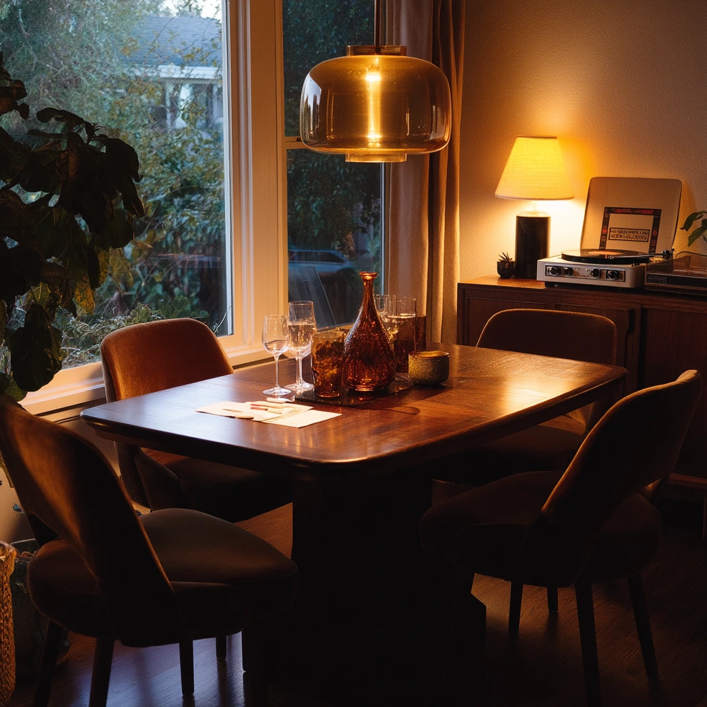Moody Evening Dinner Setting