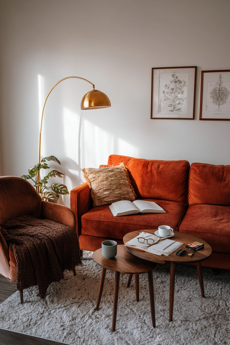 Weekend Reading Nook With Deep 70s Texture