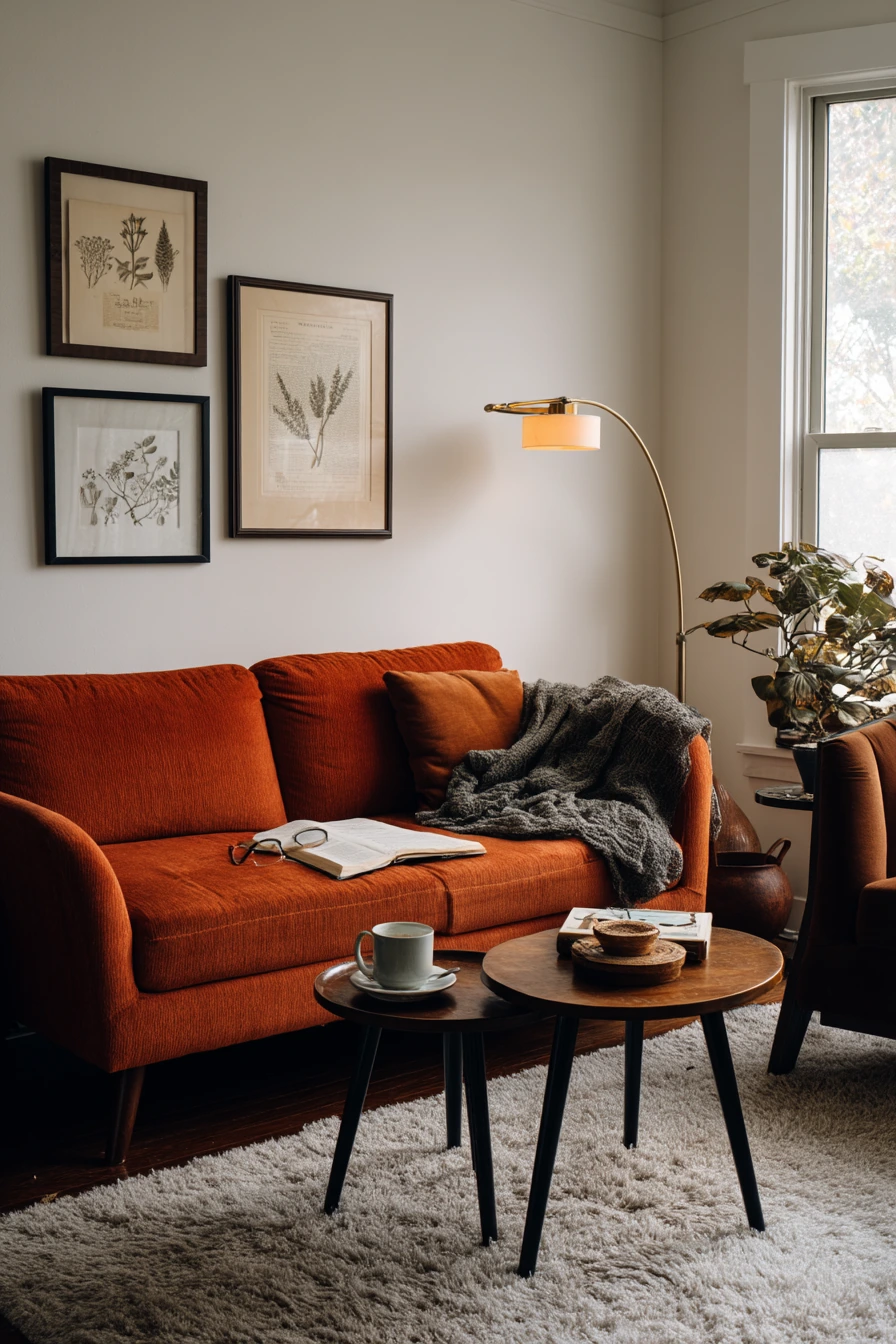 Weekend Reading Nook With Deep 70s Texture