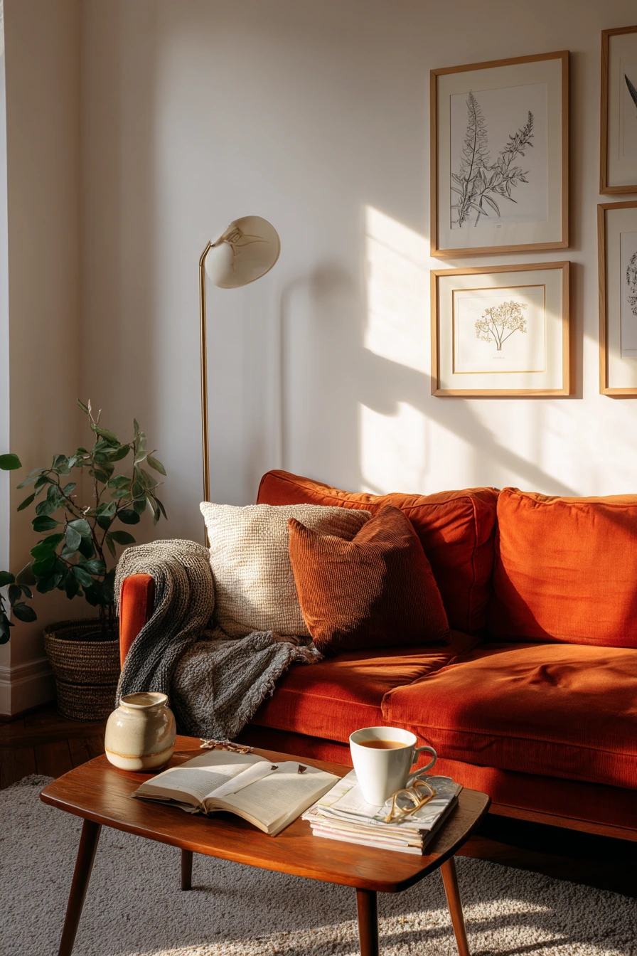 Weekend Reading Nook With Deep 70s Texture