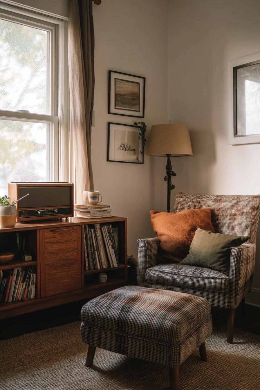 Budget 70s Living Room With Thrifted Finds