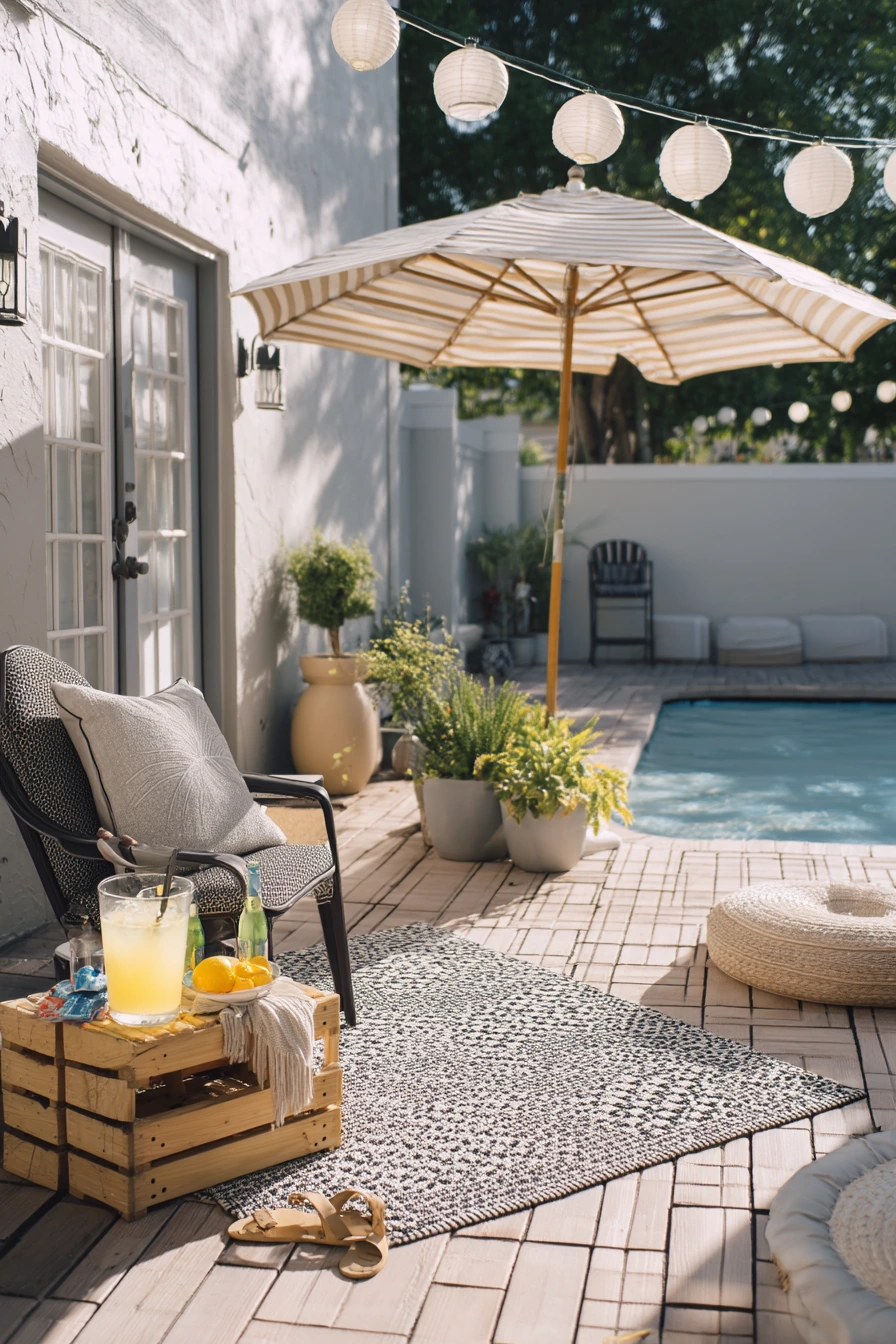 Renter-Friendly Patio Pool Setup