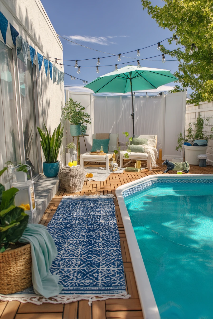 Renter-Friendly Patio Pool Setup