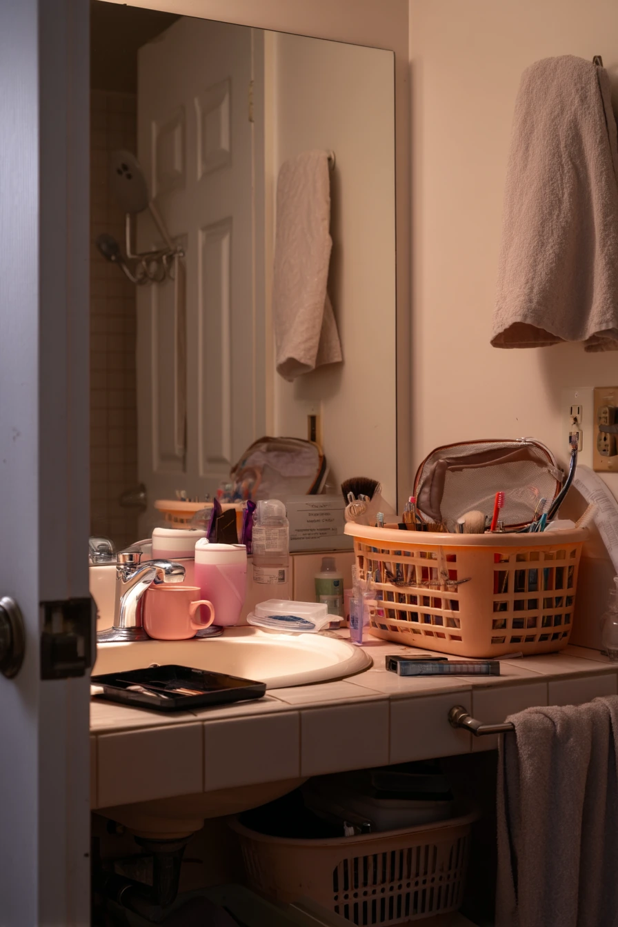 Shared Bathroom Morning Rush