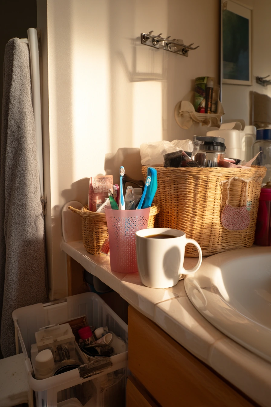 Shared Bathroom Morning Rush