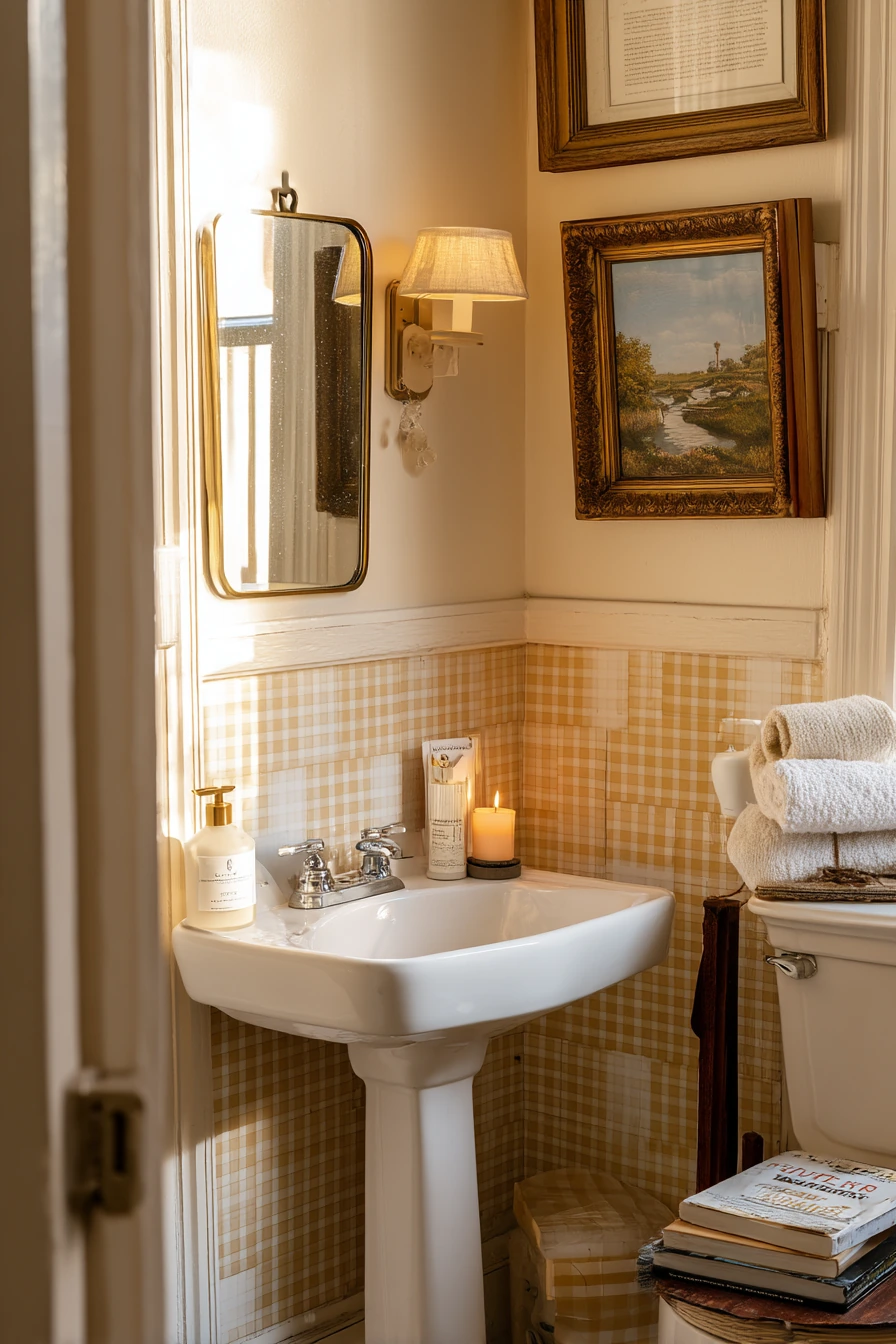 Small Guest Bath with Character