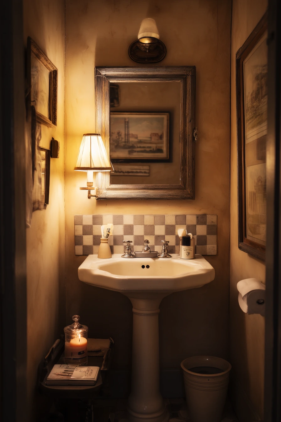 Small Guest Bath with Character