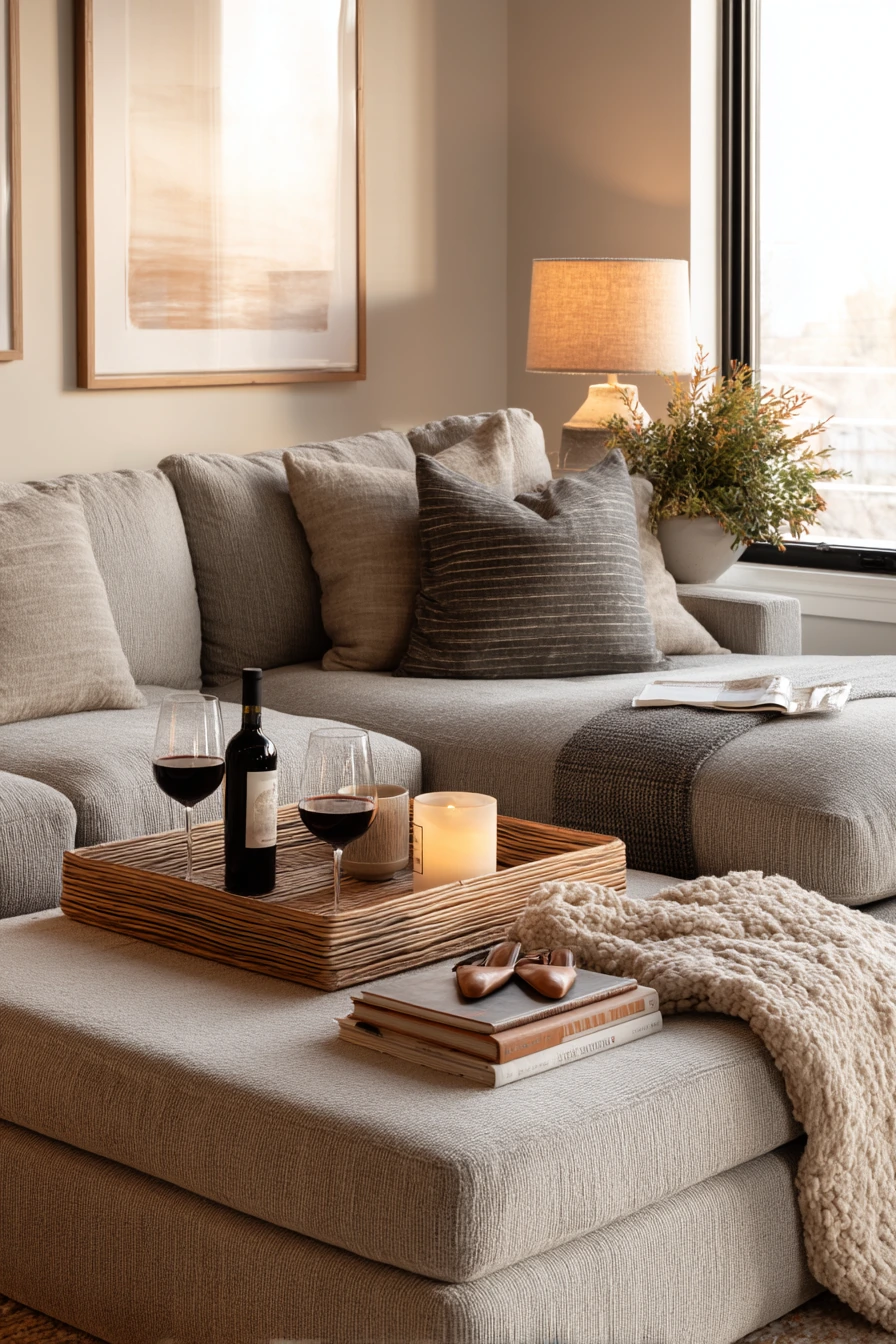 Layered Neutral Gathering Space