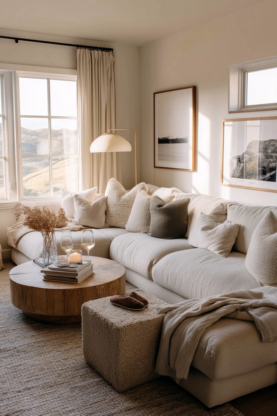 Layered Neutral Gathering Space