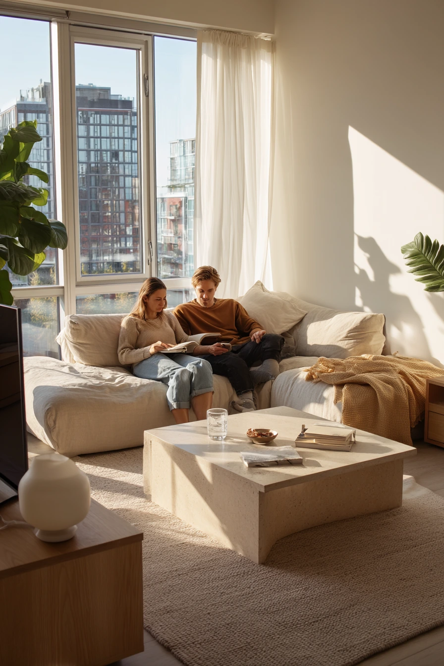 Sunlit Apartment Lounge