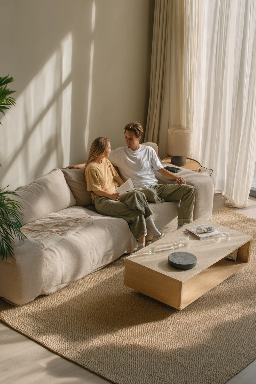 Sunlit Apartment Lounge