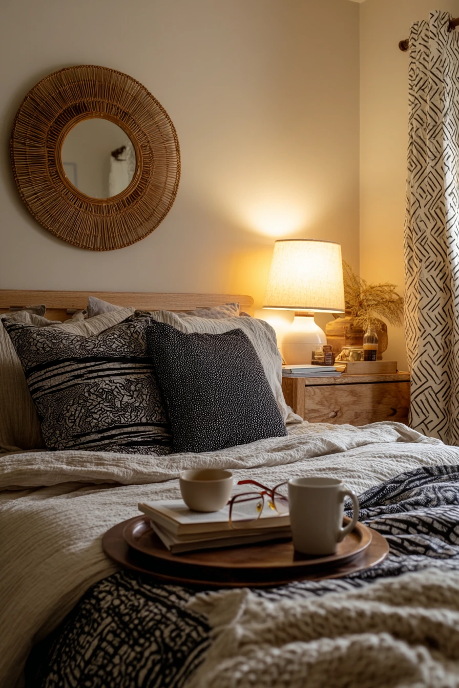 Renter-Friendly Textile Statement Bedroom