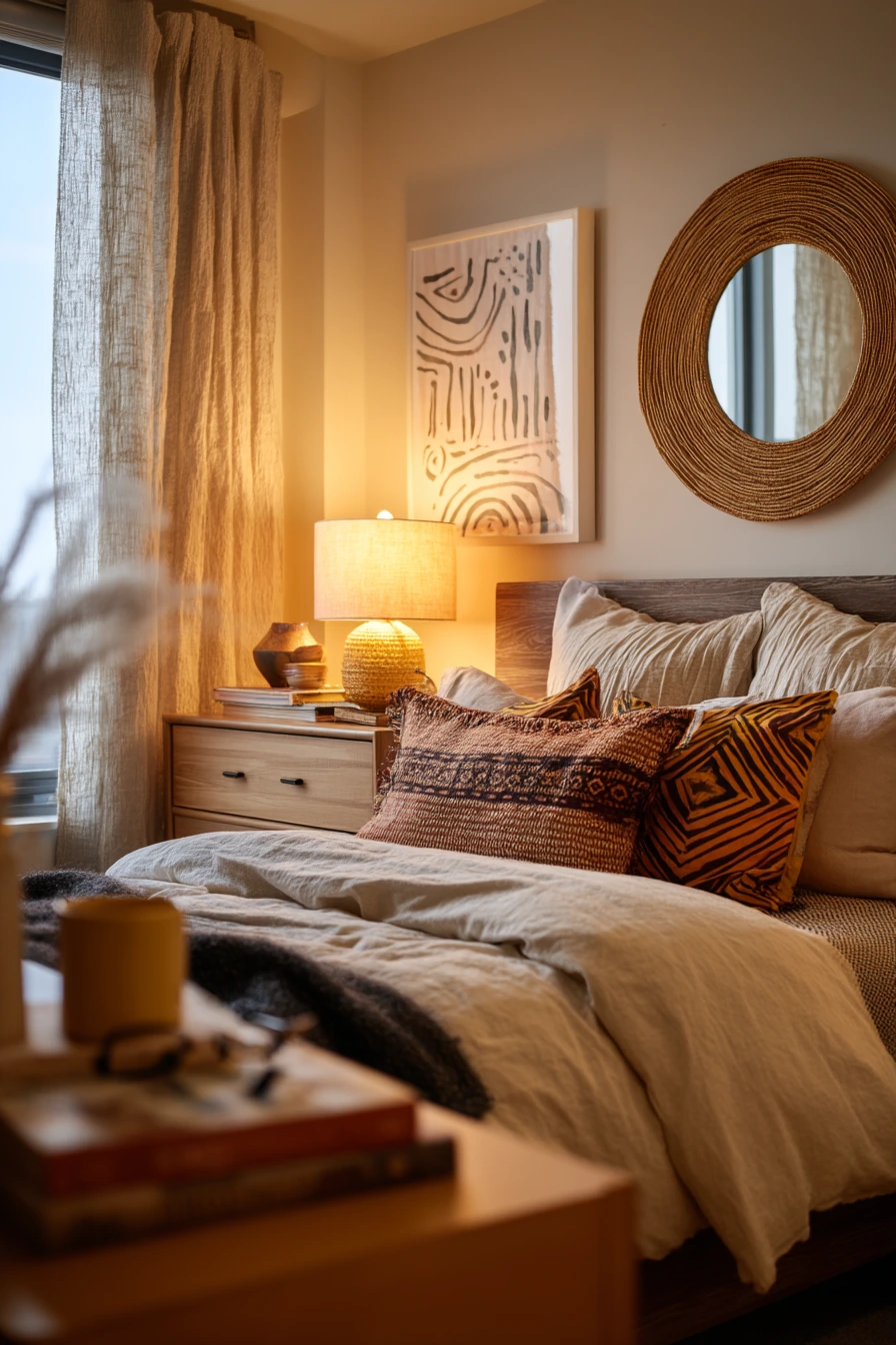 Renter-Friendly Textile Statement Bedroom