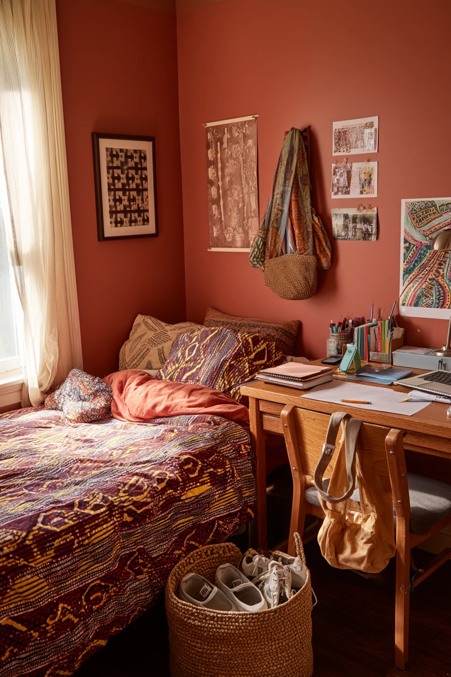 Teen Girl’s Afro-Chic Study Bedroom