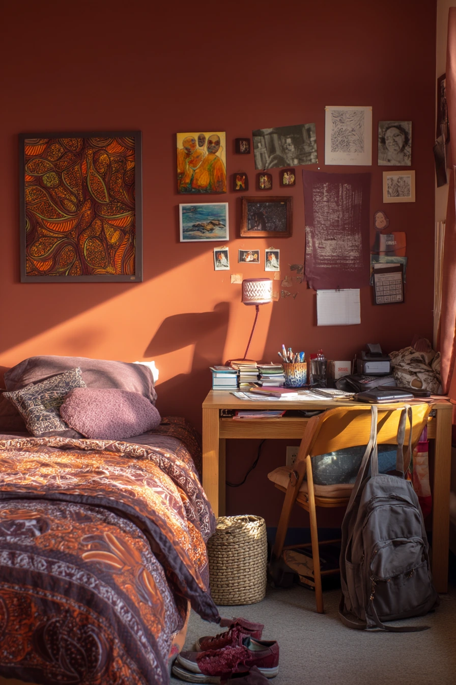 Teen Girl’s Afro-Chic Study Bedroom