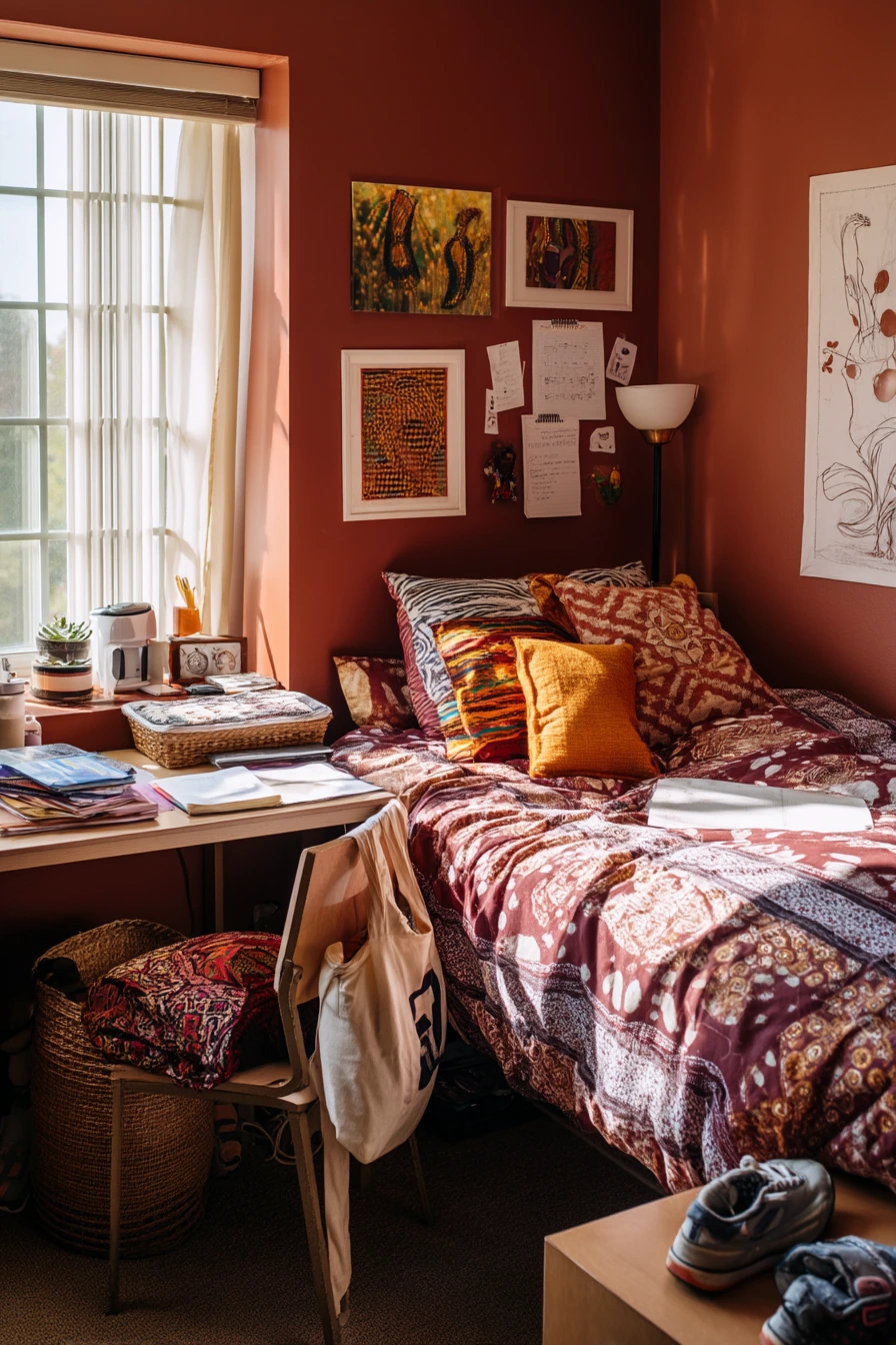 Teen Girl’s Afro-Chic Study Bedroom