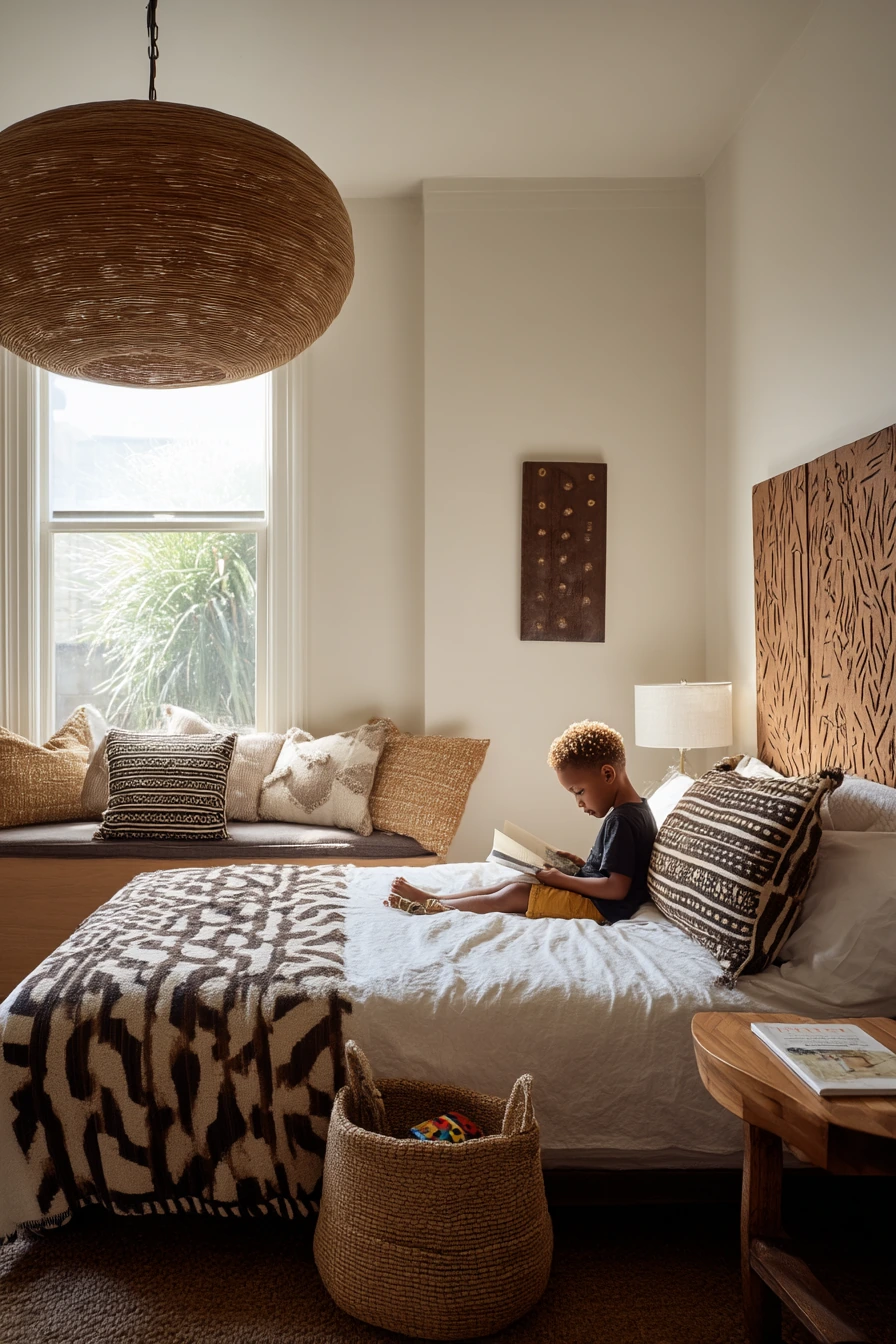 Sunlit Ghanaian Family Bedroom