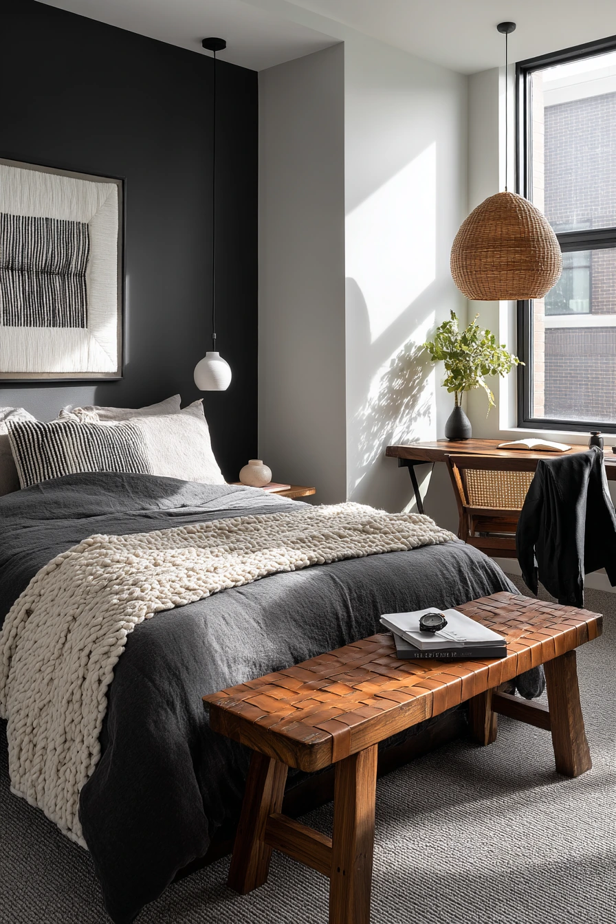 Modern Masculine African Bedroom