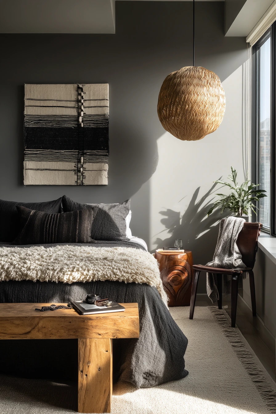 Modern Masculine African Bedroom