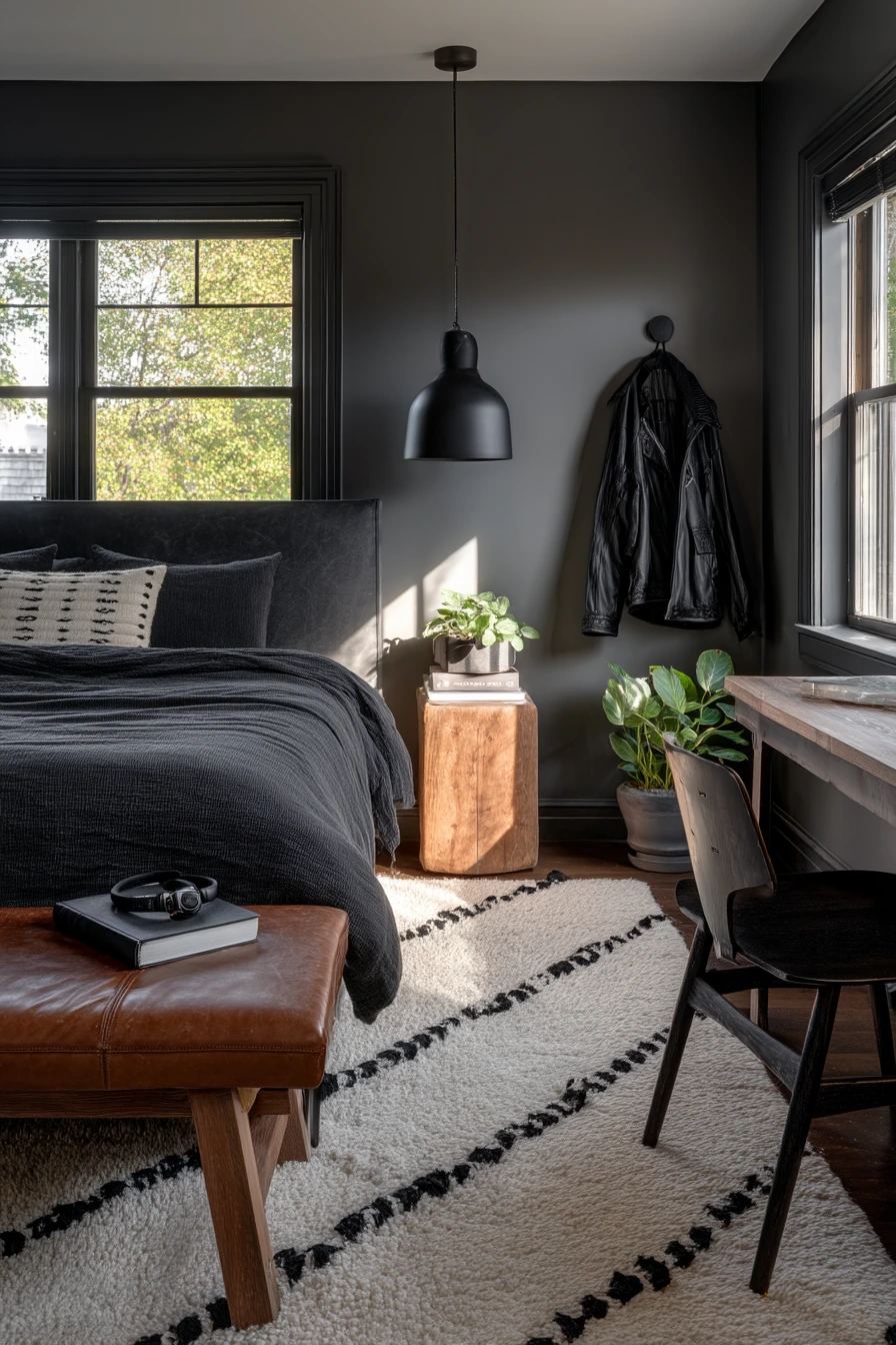 Modern Masculine African Bedroom