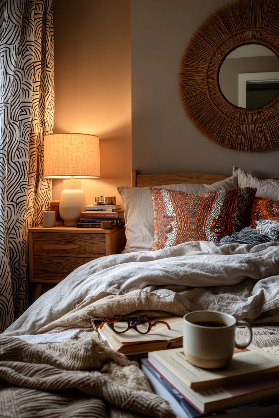Renter-Friendly Textile Statement Bedroom