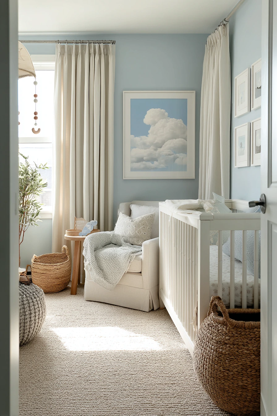 Airplane Nursery with Gentle, Dreamy Details