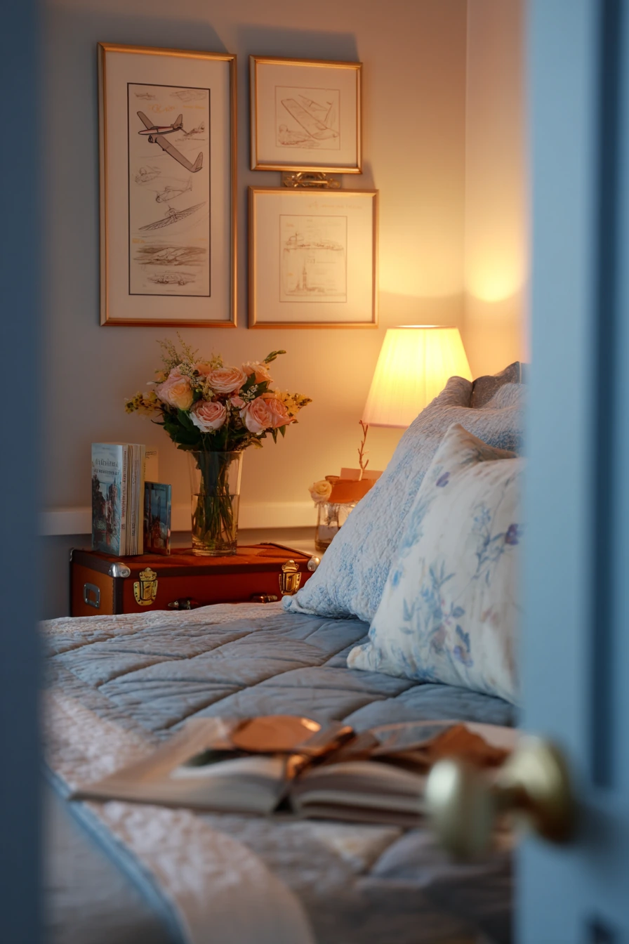 Airplane Guest Bedroom with Calm, Storybook Character