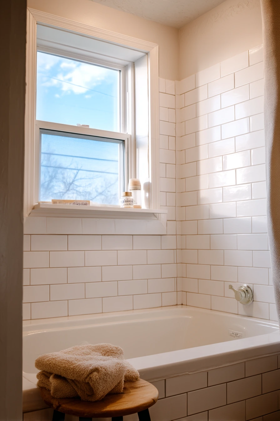 Budget Remodel Alcove Tub Idea