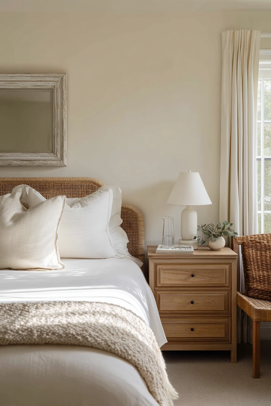 4. Beige Guest Bedroom with Weekend-Ready Ease