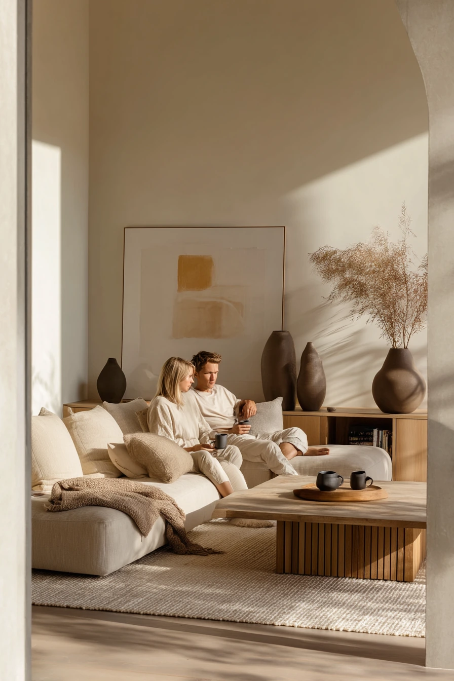 Japandi-Inspired Beige Home