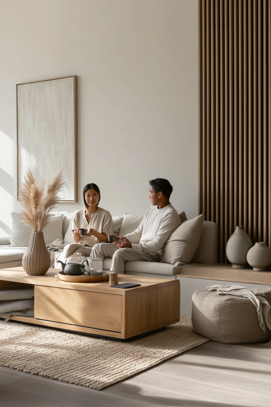 Japandi-Inspired Beige Home