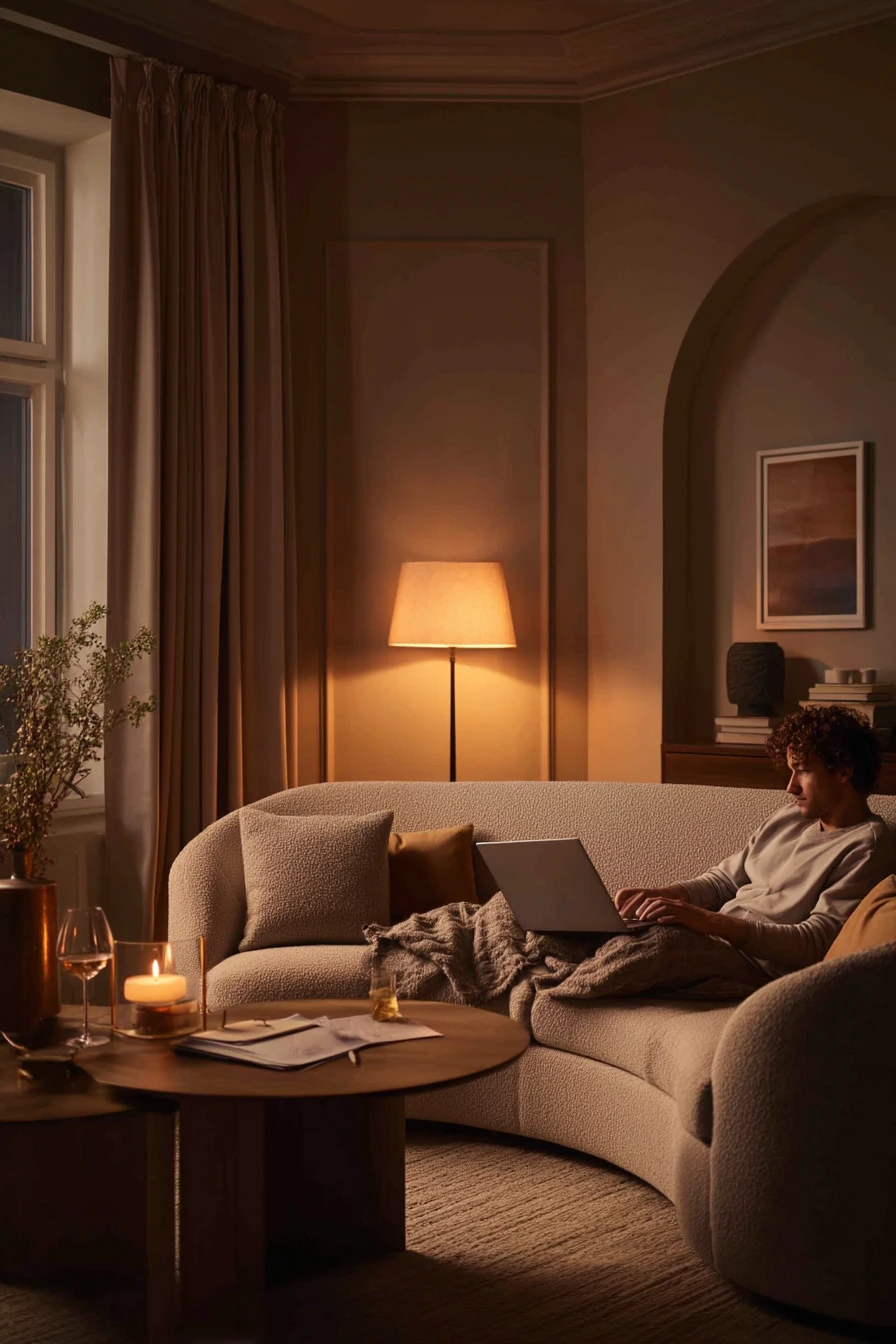 Soft Beige Evening Glow