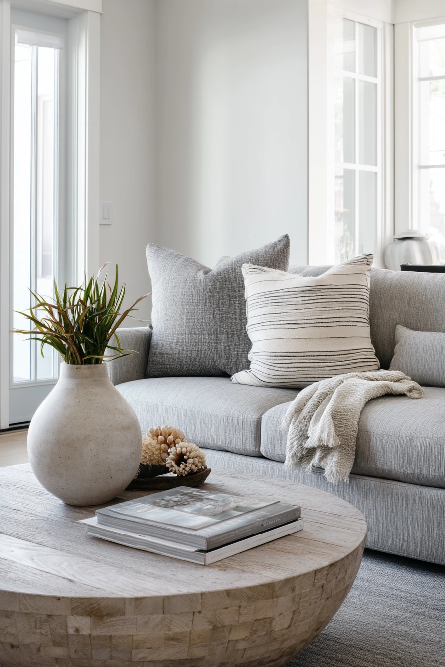 Calm Gray Coastal-Inspired Lounge