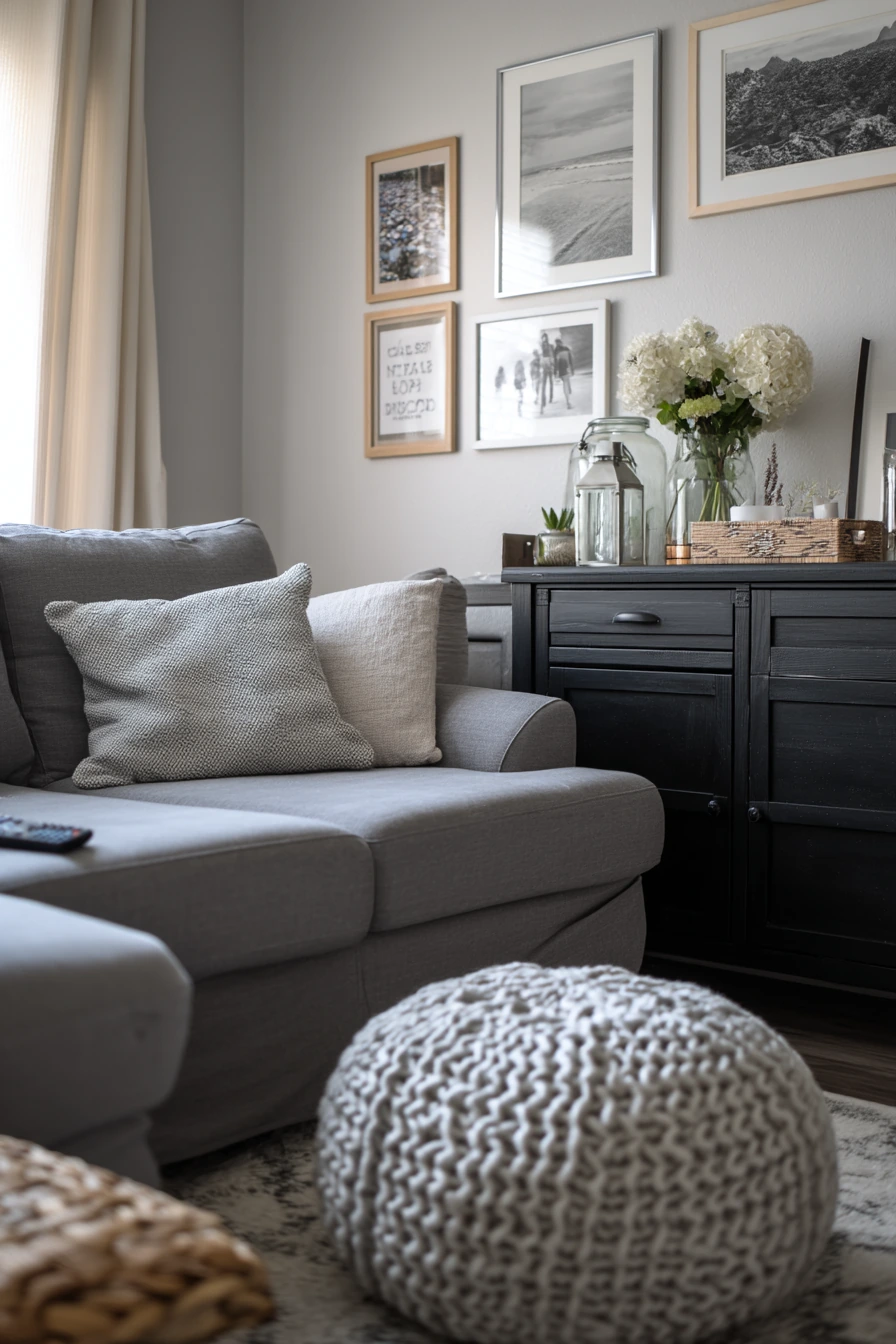 Budget Gray Living Room Update