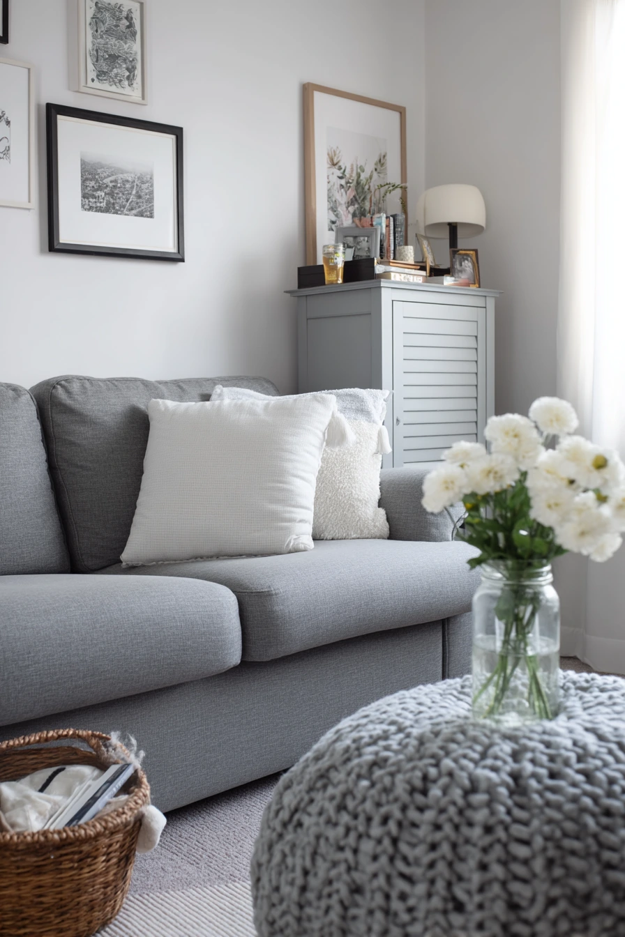 Budget Gray Living Room Update