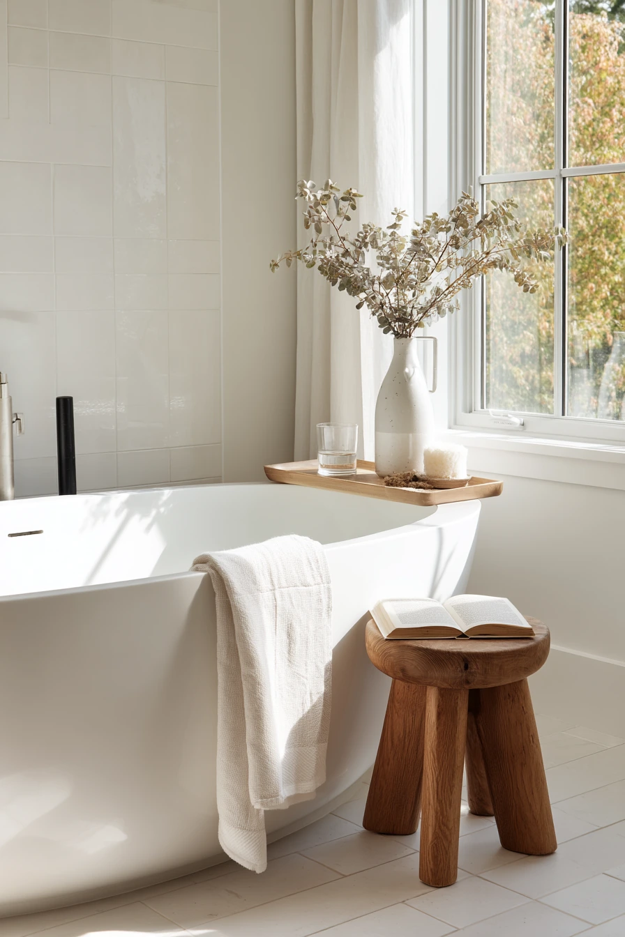 Spa-Like Morning Routine in an All-White Primary Bath